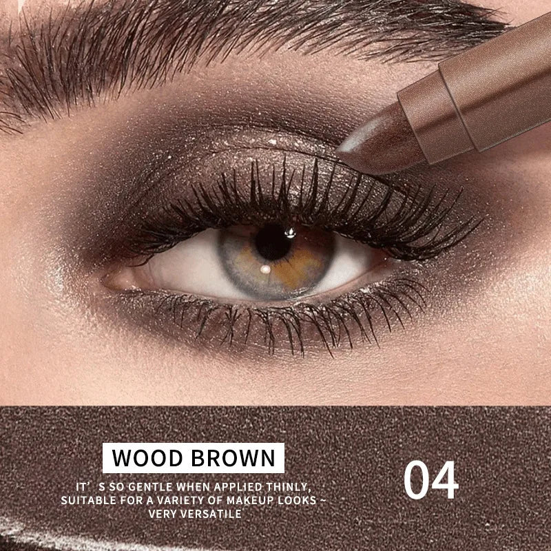 Waterproof Shimmer Eyeshadow Stick for Long-Lasting Eye Makeup