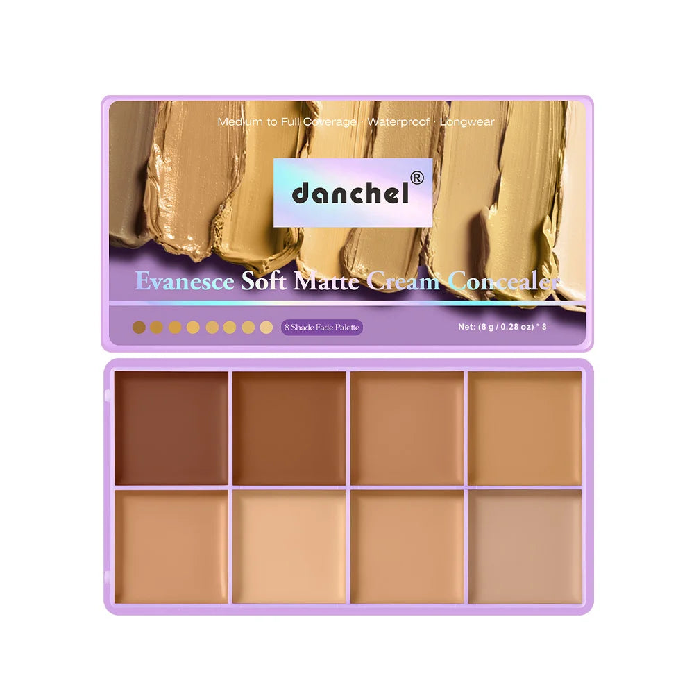 8-Shade Cream Concealer and Contour Palette