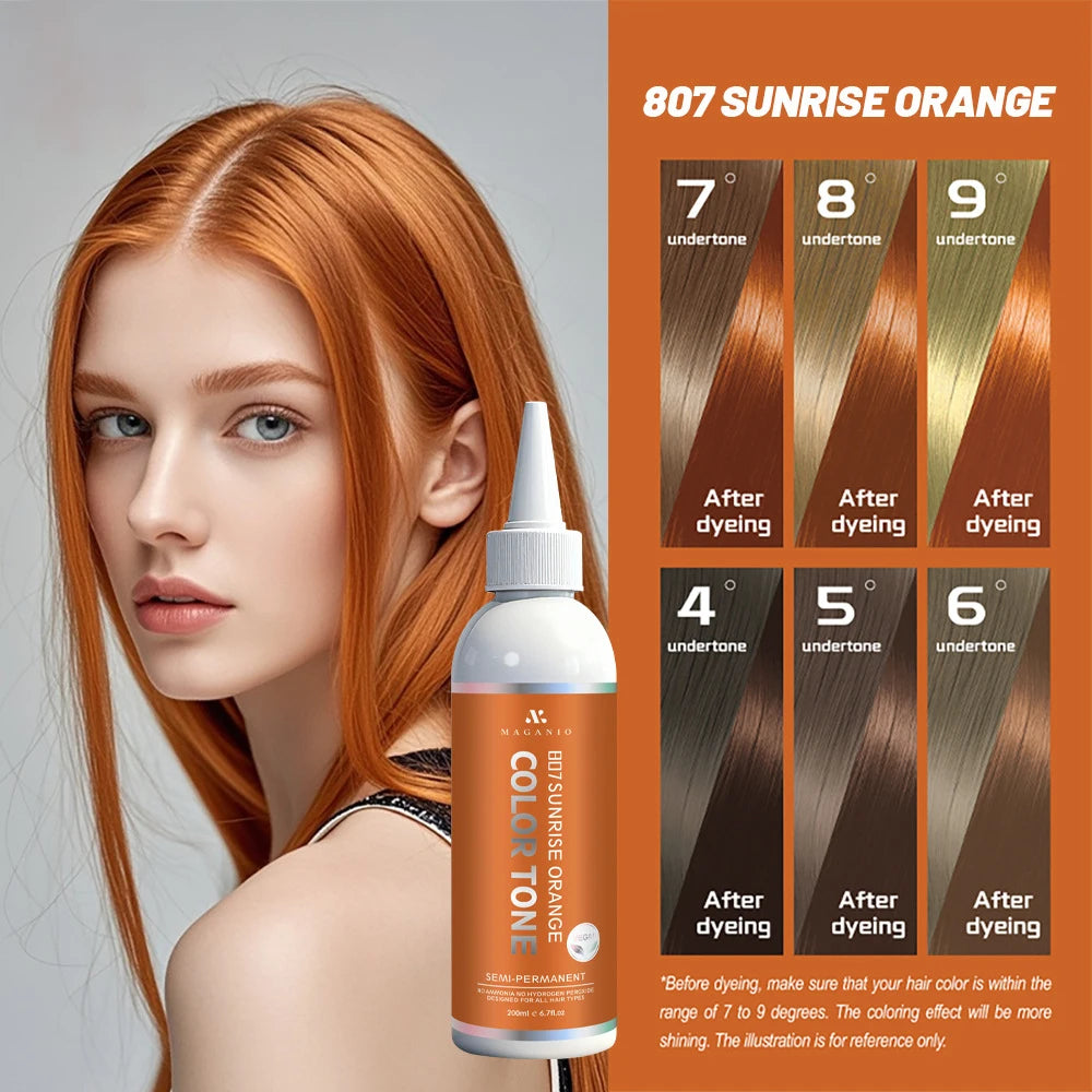 Semi-Permanent Plant-Based Hair Color Dye 200ml