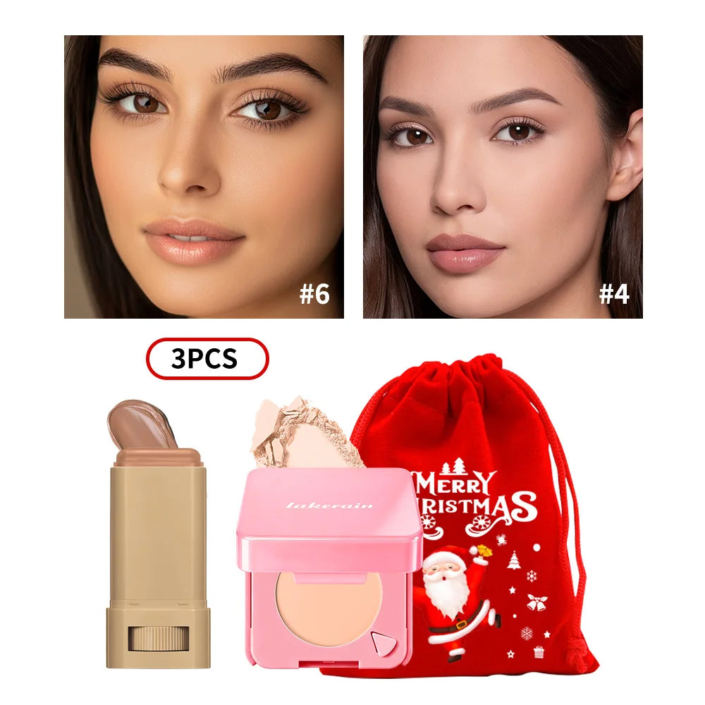 Matte Foundation and Setting Powder Makeup Set