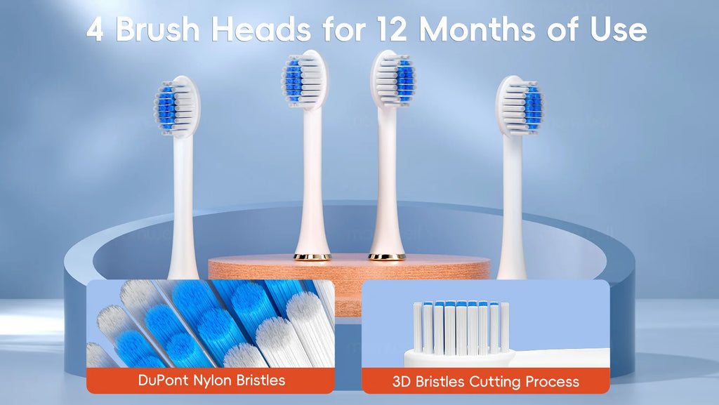 Rechargeable Sonic Electric Toothbrush with 6 Modes