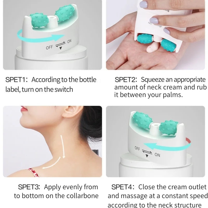 Firming Six-Peptide Elastic Neck Cream for Hydrated Skin