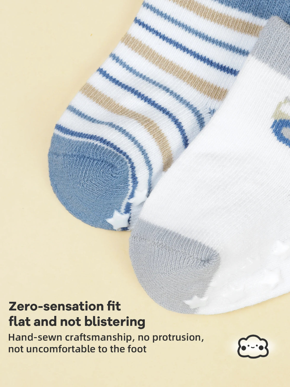 Soft Cotton Non-Slip Baby Socks for Infants