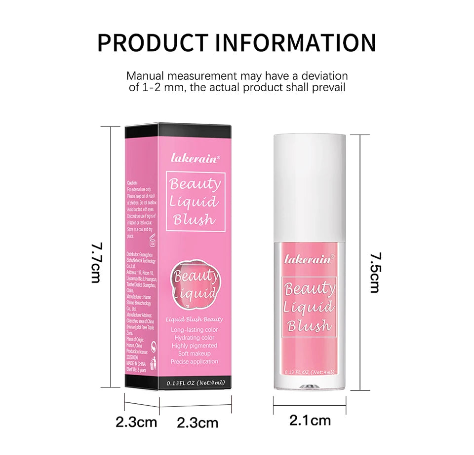 Long-Lasting Waterproof Liquid Blush