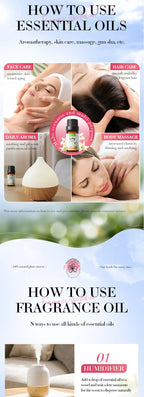 6-Piece Aromatic Essential Oil Set for Relaxation and Body Care