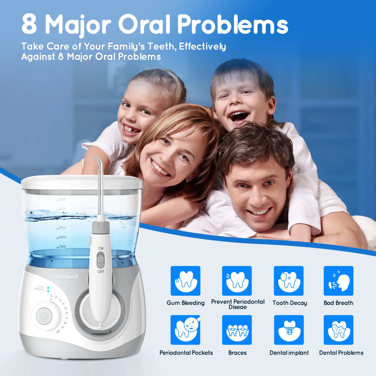 Electric Water Flosser for Teeth and Gum Health