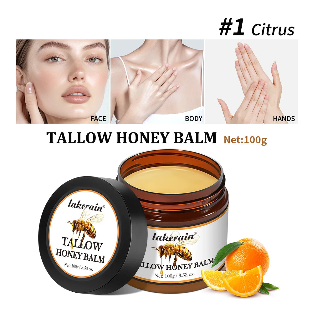 Whipped Beef Tallow and Honey Balm for Deep Skin Moisturizing