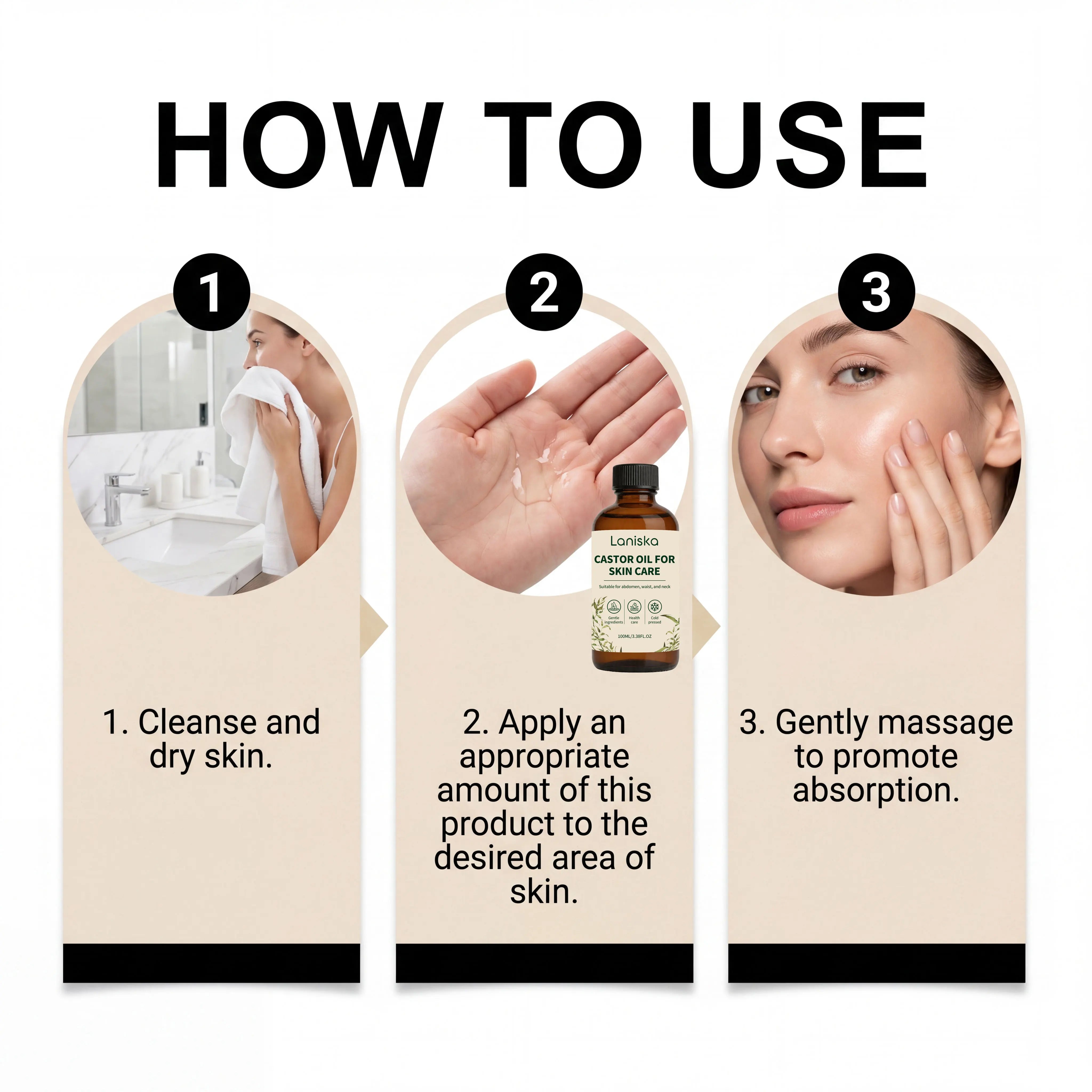 Cold Pressed Castor Oil for Skin Hydration and Body Massage - 12