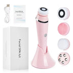 4-in-1 Electric Facial Cleansing Brush and Massager
