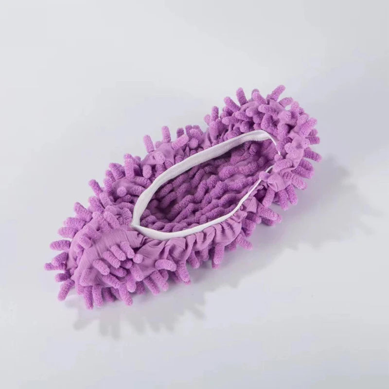 Chenille Microfiber Mop Shoe Covers for Hands-Free Floor Cleaning