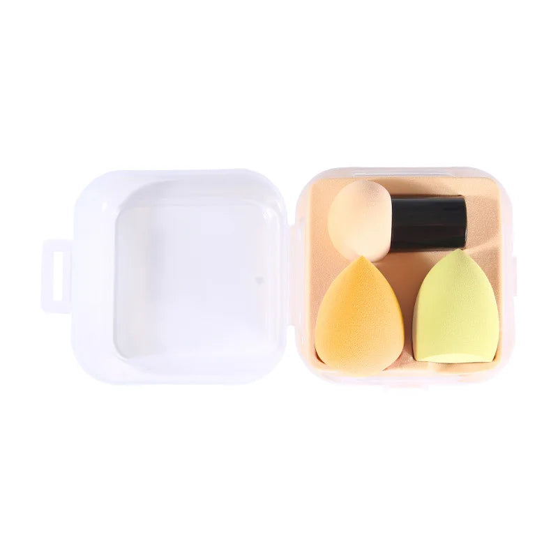 3-Piece Makeup Sponge Set with Storage Case