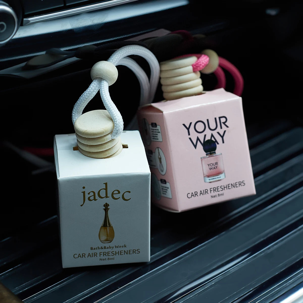 Hanging Glass Car Air Freshener Perfume Bottle - 6