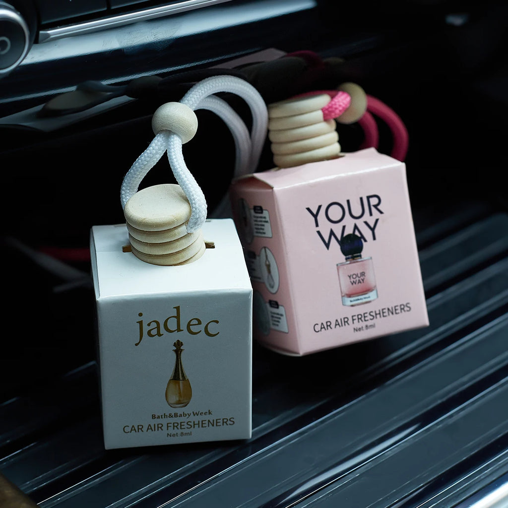 Hanging Glass Car Air Freshener Perfume Bottle