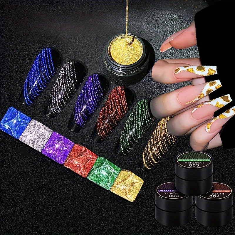 Reflective Spider Gel for Nail Art Design