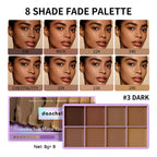8-Color Professional Cream Concealer and Contour Palette