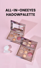 All-in-One Travel Makeup Palette for Face and Eyes