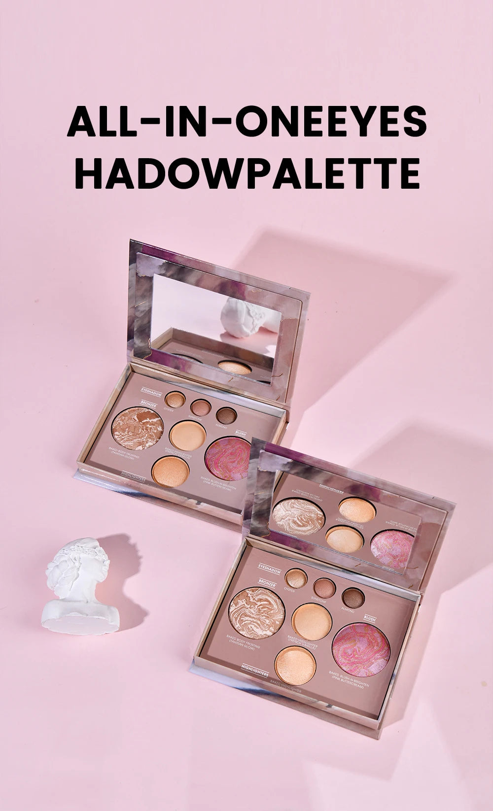 All-in-One Travel Makeup Palette for Face and Eyes
