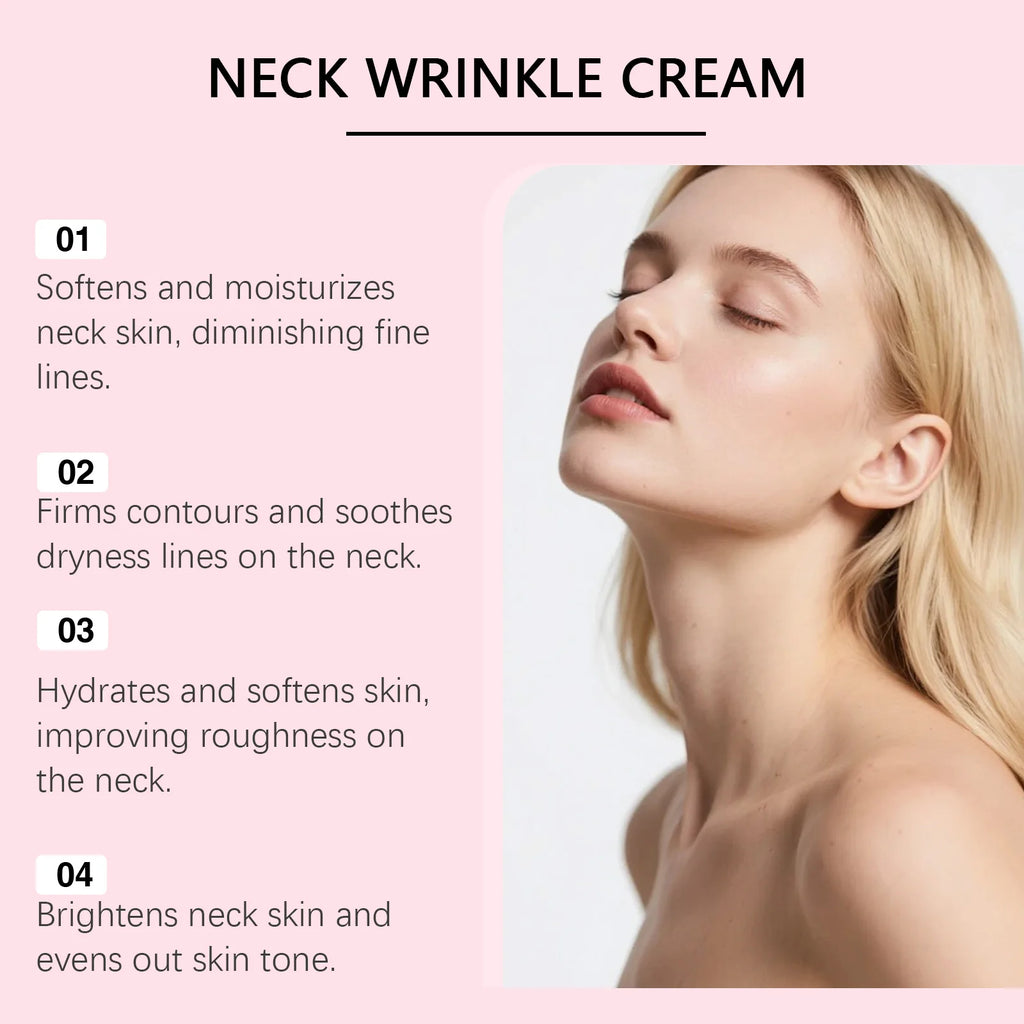 Firming Collagen Neck Cream with Gua Sha Massage Applicator