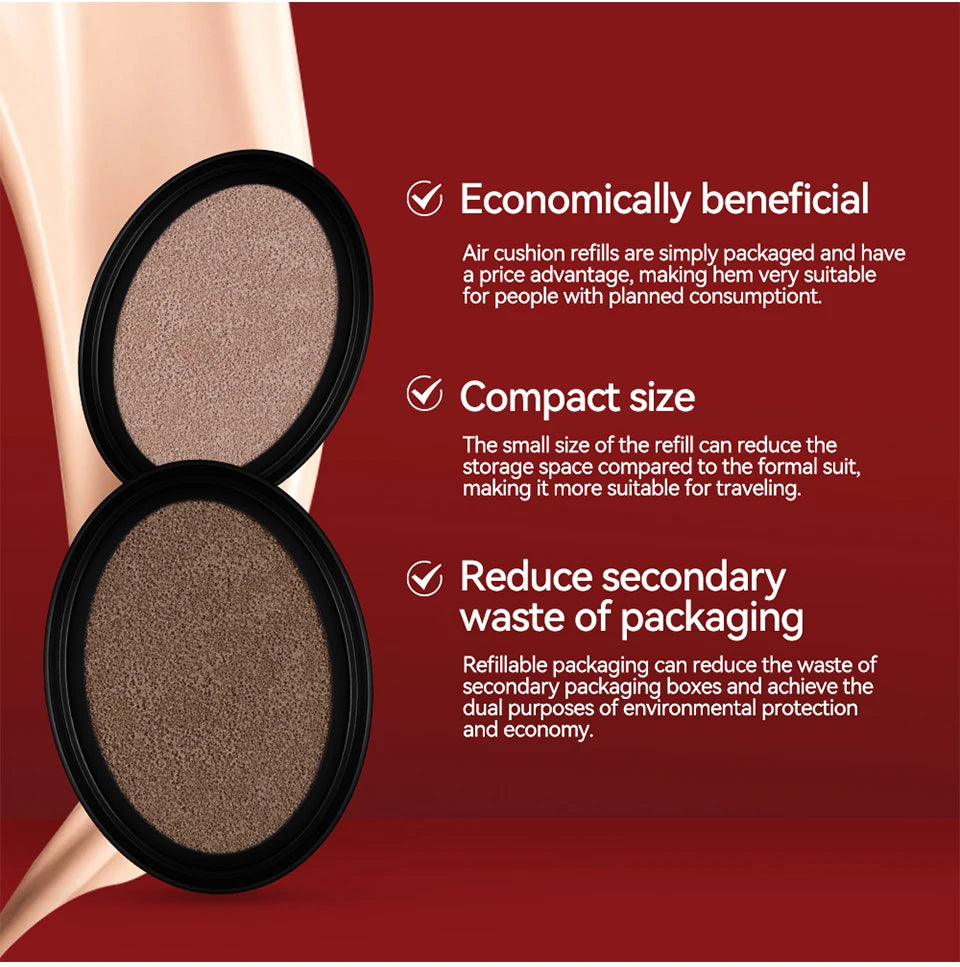 Long-Lasting Waterproof Cushion Foundation Refill