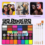 42-Color Professional Face and Body Paint Palette
