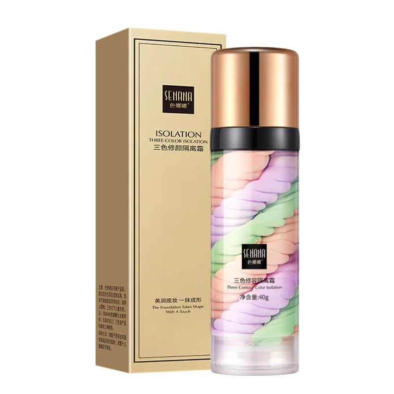 Three-Color Makeup Primer and Color Correcting Cream
