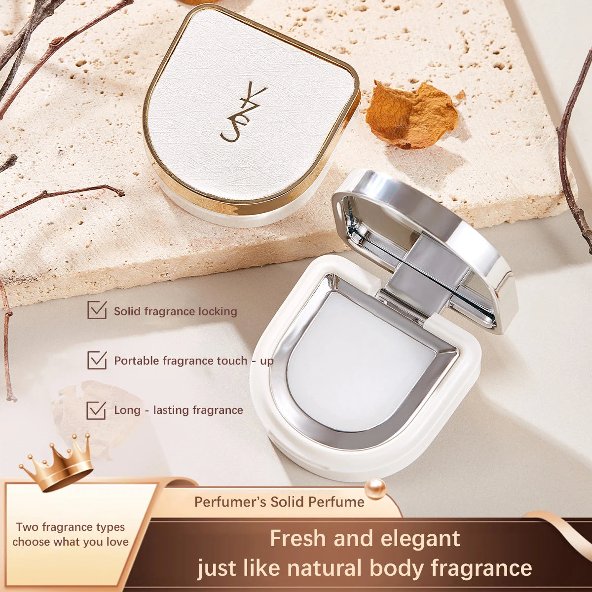 Long-Lasting Portable Solid Perfume Balm - 2