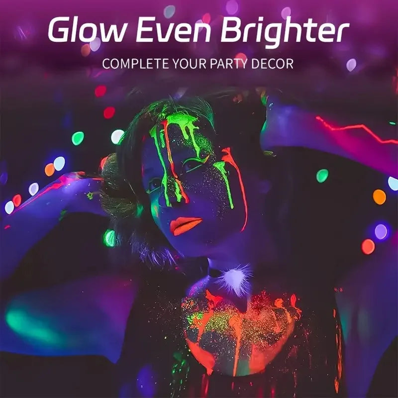 Neon UV Glow Face and Body Paint for Parties and Festivals