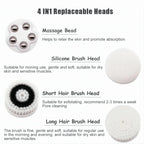 4-in-1 Electric Facial Cleansing Brush and Massager