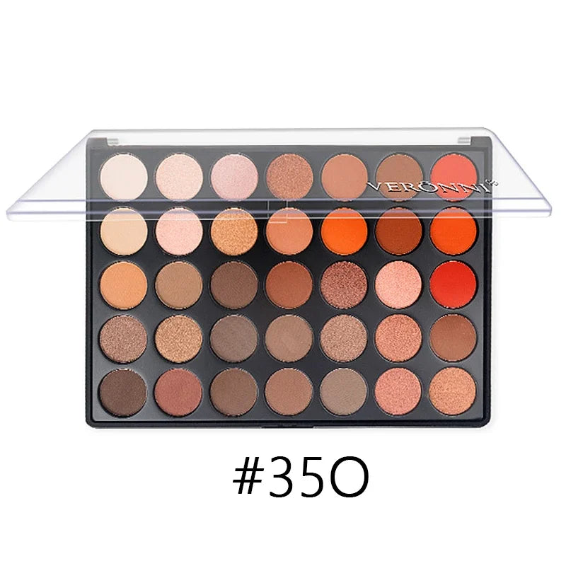 35-Color Professional Eyeshadow Palette for Long-Lasting Makeup