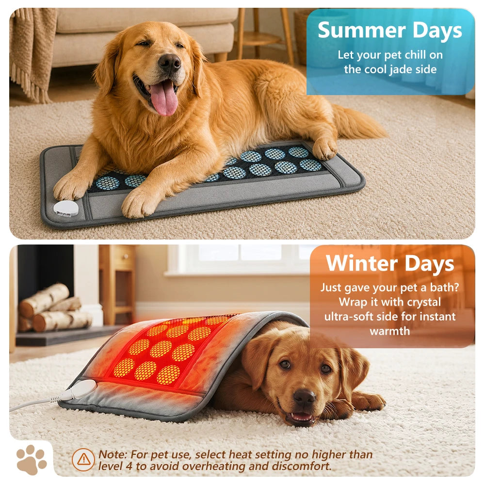Natural Jade Stone Heating Mat for Pain Relief
