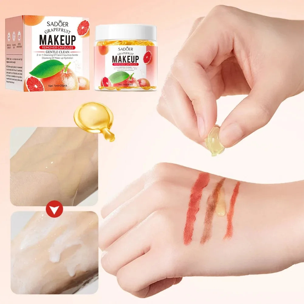 Grapefruit Makeup Remover Capsules - 3