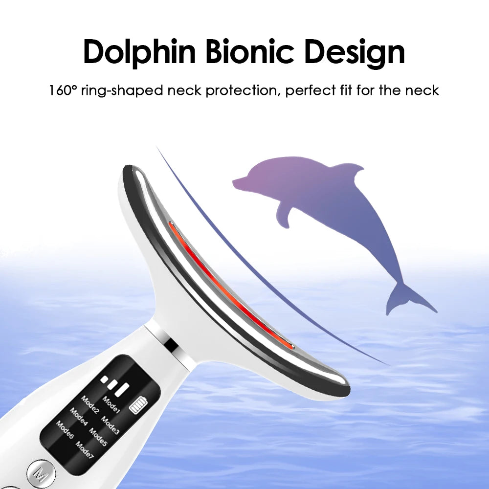 LED Facial and Neck Skin Tightening Massage Device