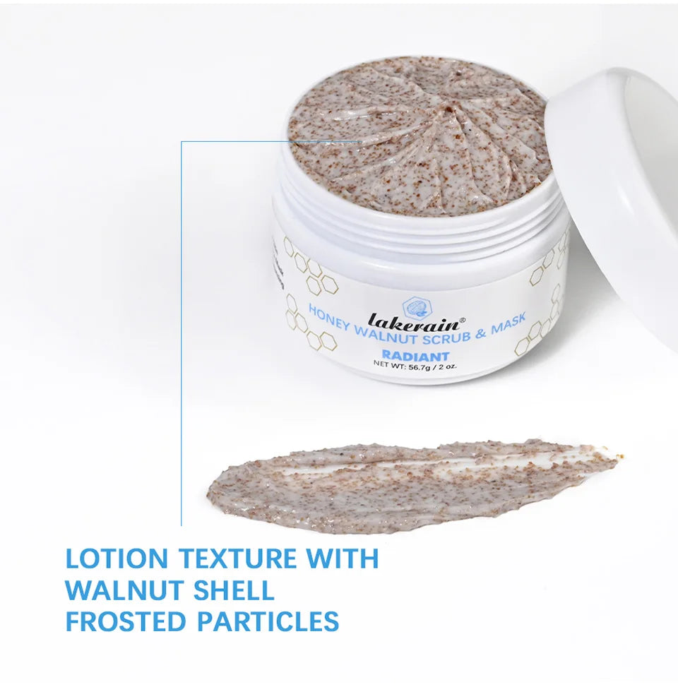 Honey Walnut Exfoliating Facial Scrub and Moisturizing Mask