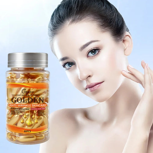 Anti-Wrinkle Facial Serum Capsules for Glowing Skin