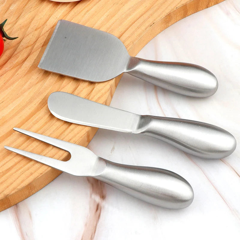 Professional Stainless Steel Cheese Serving and Cutting Knife Set