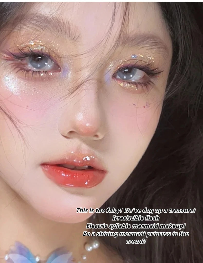 Glitter Sequin Eyeshadow Palette for Festivals and Parties