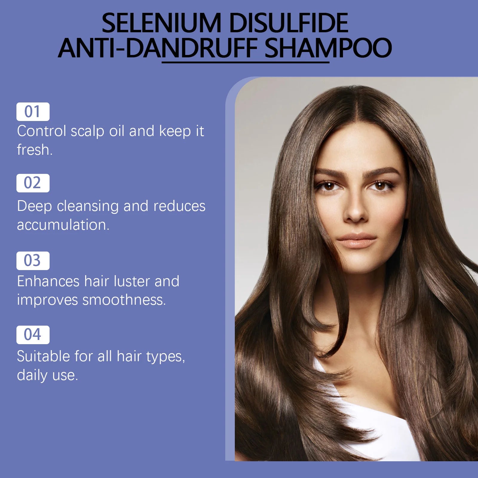 Selenium Disulfide Anti-Dandruff Scalp Treatment Shampoo - 5
