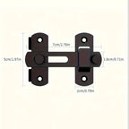90 Degree Stainless Steel Security Door Latch Bolt
