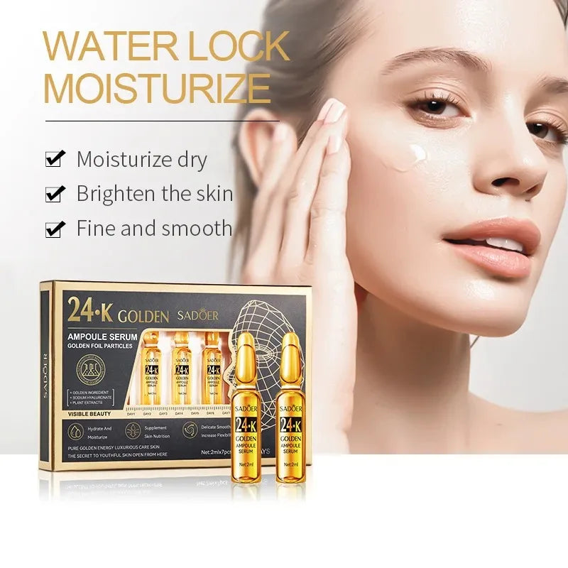 24K Gold Anti-Aging Face Serum for Radiant Skin