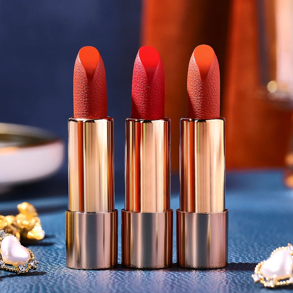 Velvet Matte Lipstick Set with Mini Chain Bag