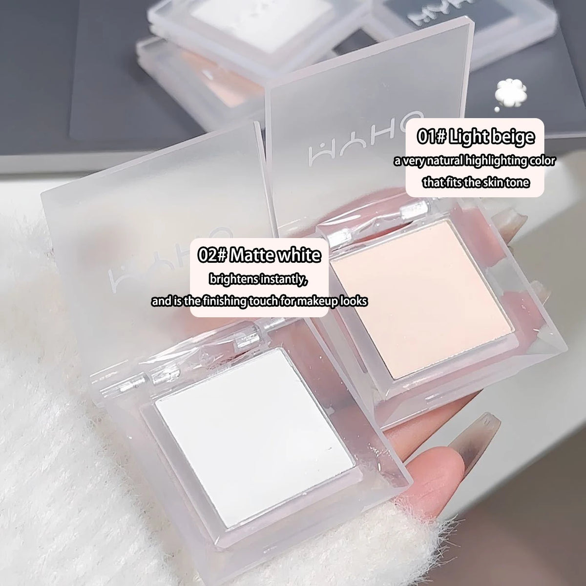 Matte Single Color Eyeshadow for Face Contouring and Highlighting