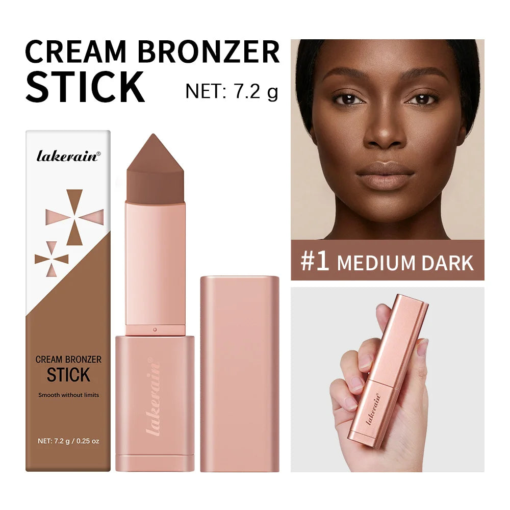 Cream Bronzer and Contour Stick for Sculpted Face