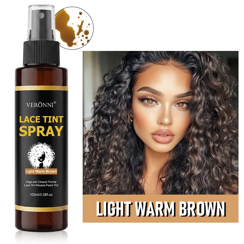 Dark Brown Lace Tint Spray for Natural Wig Blending