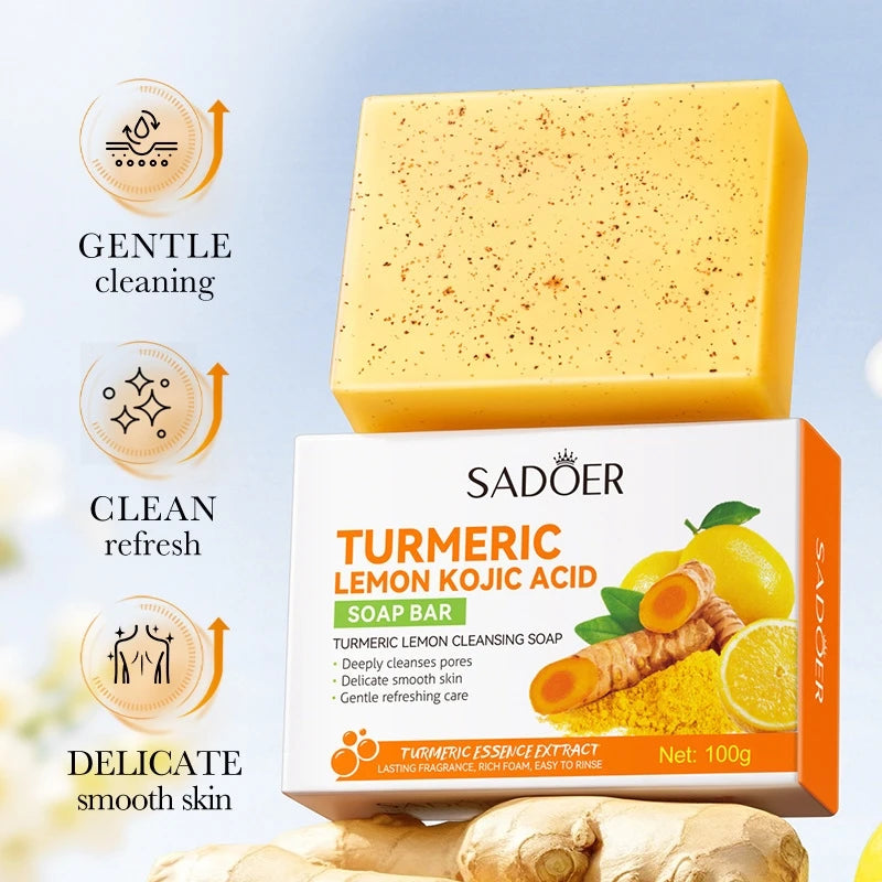 Turmeric and Lemon Brightening Cleansing Soap Bar