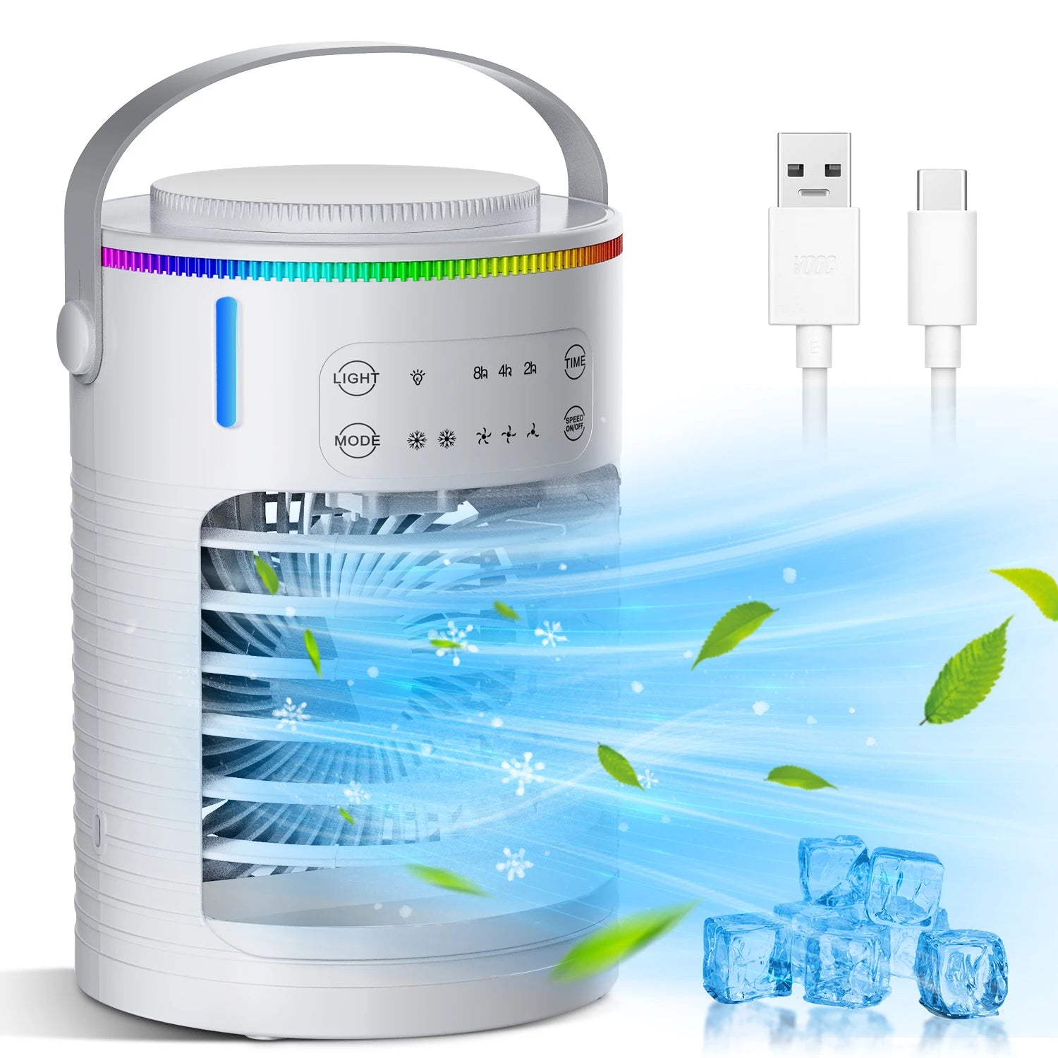 Portable Desktop Air Cooling and Humidifying Fan - 13