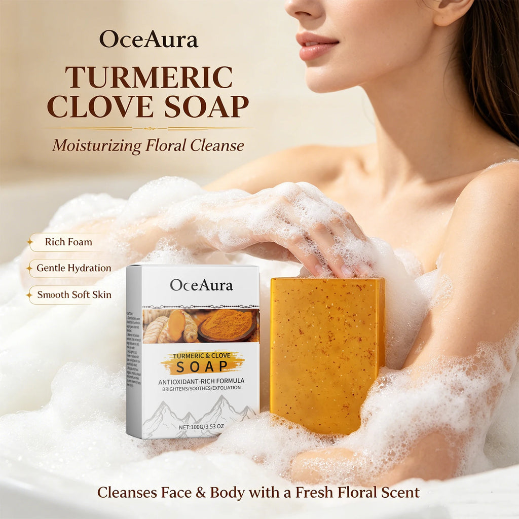 Brightening Turmeric and Clove Exfoliating Soap Bar