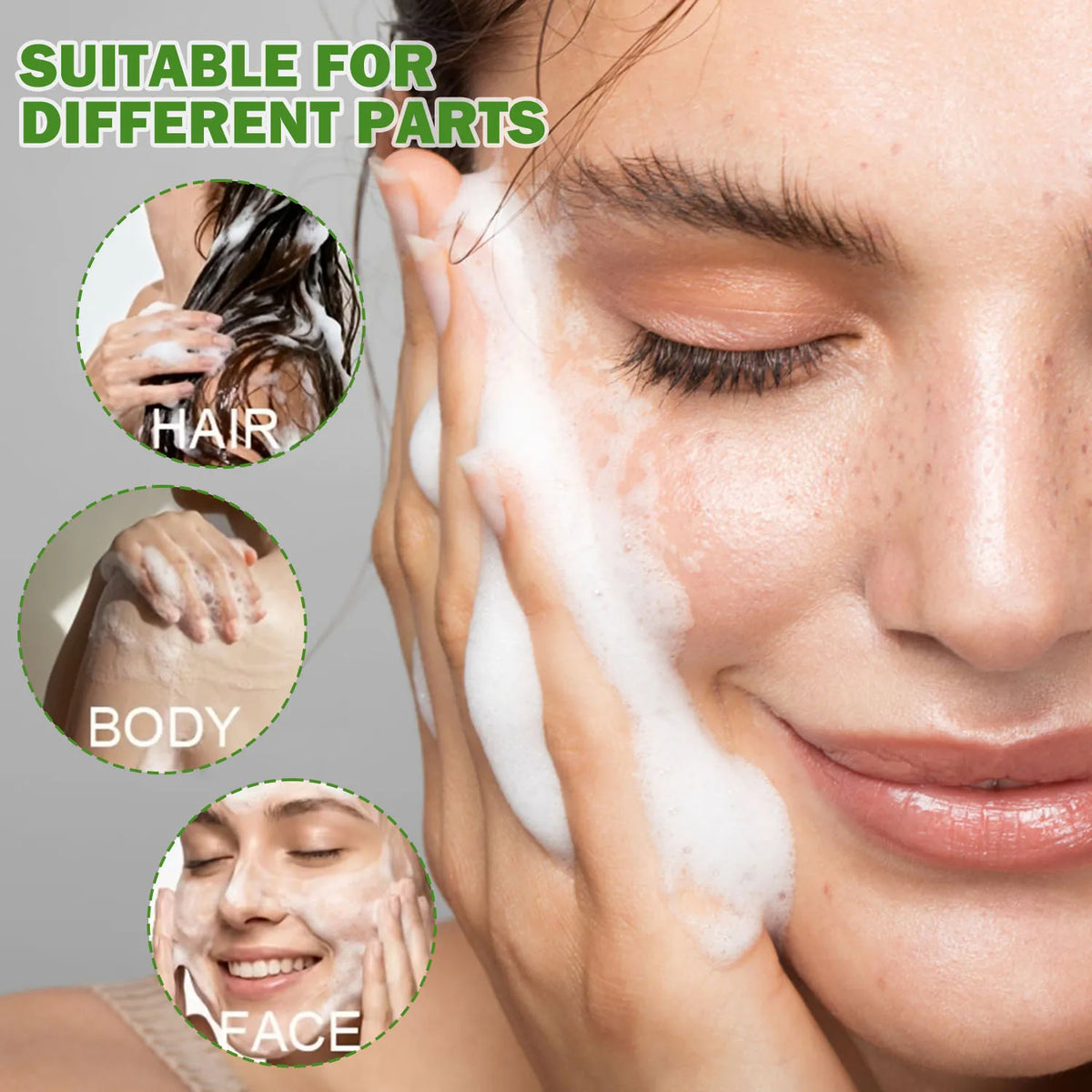 Tea Tree Oil Soothing Cleansing Bar for Face and Body