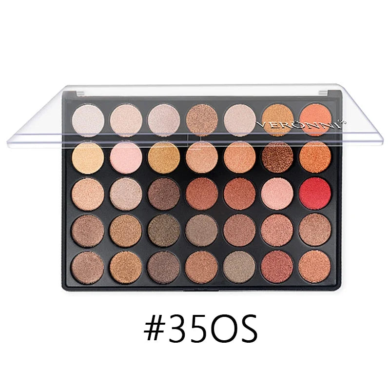 35-Color Professional Eyeshadow Palette for Long-Lasting Makeup