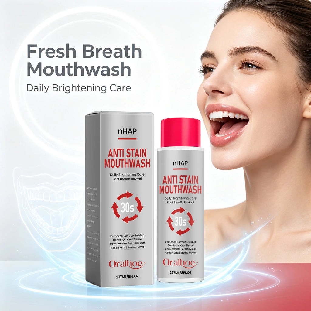 Anti-Stain Whitening Mouthwash for Fresh Breath