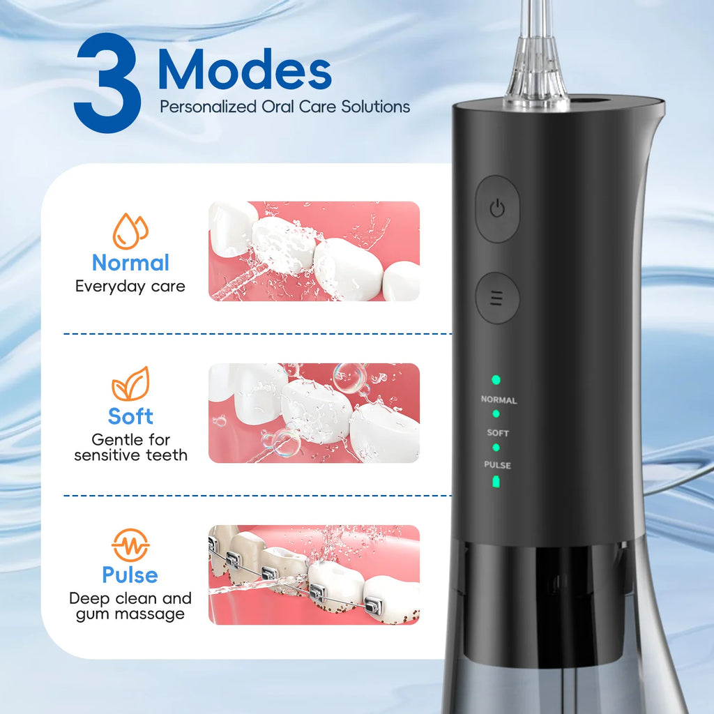 Electric Toothbrush and Water Flosser Set for Oral Care